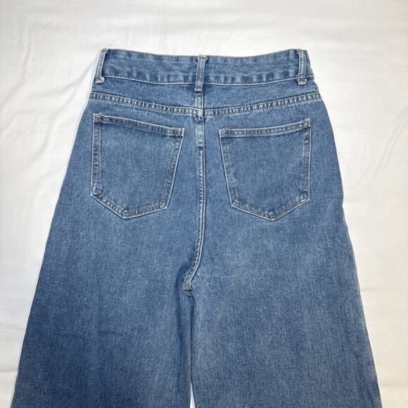 Micas Los Angeles High Rise Wide Leg Womens Jeans Size 28 X 30 Small Long NWT - Picture 12 of 13